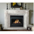 New design modern simple marble fireplace